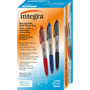 Integra 1.0mm Retractable Ballpoint Pen - 1 mm Medium Pen Point - Retractable - Assorted Ink Product Image 