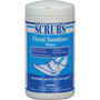 SCRUBS Hand Sanitizer Wipes - Blue, WhiteTub - 85/Tub - (ITW90985CT) Product Image 