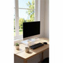 Kantek Monitor Stand with Keyboard Storage - Up to 19" Screen Support - 50 lb Load Capacity - CRT Display Type Supported - DepthDesktop - Acrylic Product Image 