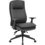 Lorell Soft High-back Executive Office Chair - Black Seat Color - Vinyl Seat Material - Black Back Color - Vinyl Back Material - Black Frame Color Product Image 