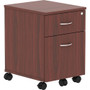 Lorell Relevance Series 2-Drawer File Cabinet - 22.9" Height x 15.7" Width x 19.9" Depth - 2 x File, Box Drawer(s) - Finish: Mahogany Laminate Product Image 