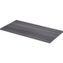 Lorell Relevance Series Tabletop - 47.6" Width x 23.6" Depth x 1" Thickness Table Top - Straight Edge - Finish: Charcoal, Laminate Product Image 