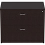 Lorell Essentials Espresso Laminate Lateral File - 2-Drawer (LLR18223) View Product Image