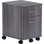 Lorell Relevance Series 2-Drawer File Cabinet - 22.9" Height x 15.7" Width x 19.9" Depth - 2 x File, Box Drawer(s) - Finish: Weathered Charcoal, Laminate Product Image 