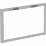 Lorell Relevance Series Wide Side Leg - 28.5" Height x 45.5" Width x 4" Depth - Finish: Silver, Powder Coated Product Image 