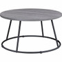 Lorell Accession Coffee Table - Round Top - Powder Coated Four Leg Base - 4 Legs - 200 lb Capacity - 1" Table Top Thickness x 31.50" Table Top Diameter Product Image 