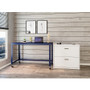 Lorell Desk,Mobile,Steel,200 lb Cap,48"x24"x30",Navy (LLR18335) View Product Image