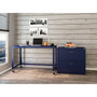 Lorell Desk,Mobile,Steel,200 lb Cap,48"x24"x30",Navy (LLR18335) View Product Image