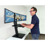 Lorell Deluxe Light-Touch 3-Monitor Desk Riser (LLR03167) View Product Image