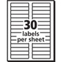 Avery Clear Permanent File Folder Labels with Sure Feed Technology, 0.66 x 3.44, Clear, 30/Sheet, 15 Sheets/Pack (AVE5029) View Product Image