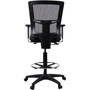 Lorell Drafting Stool Chair, 27"x25"x48", Black (LLR43100) Product Image