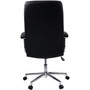 Lorell Hi-Back Chair, Leather/Black (LLR20018) Product Image