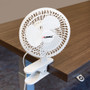 Lorell 6" Clip-On Fan,2-Speed,5' Cord,8"x6"x9-1/2",White (LLR44552) View Product Image