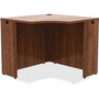 Lorell Essentials Series Walnut Laminate Corner Desk (LLR34391) View Product Image