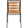 Lorell Faux Wood Outdoor Chairs - Teak Seat Color - (LLR42685) Product Image 