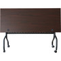 Lorell Mahogany Flip Top Training Table (LLR59513) View Product Image