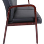 Lorell Wood & Leather Love Seat (LLR40211) View Product Image
