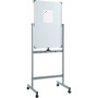 Lorell Whiteboard Easel, Double-Sided, Magnetic, 27-1/2"x70", WE (LLR52567) View Product Image