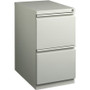 Lorell 23" File/File Mobile File Cabinet with Full-Width Pull - 15" Width x 22.9" Depth x 27.7" Height - 2 x Drawer(s) for File - Letter - Vertical - Ball-bearing Suspension, Security Lock, Recessed Handle Product Image 