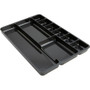 Lorell Drawer Tray Organizer - 9 Compartment(s) - 1.25" Height x 14" Width x 9.38" Depth - Black Product Image 