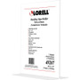 Lorell Sign Holder, Acrylic, T-Base, 8-1/2"x11", 2/PK, Clear (LLR49207) View Product Image