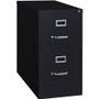 Lorell Fortress Series 26-1/2" Commercial-Grade Vertical File Cabinet - 15" Width x 26.5" Depth x 28.4" Height - 2 x Drawer(s) for File - Letter - Vertical - Security Lock, Ball-bearing Suspension, Heavy Duty - (LLR60194) Product Image 