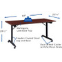 Lorell Mobile Folding Training Table (LLR60735) View Product Image