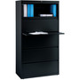 Lorell Lateral File,5-Drawer,36"x18-5/8"x67-5/8",Black (LLR60551) View Product Image