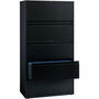 Lorell Lateral File,5-Drawer,36"x18-5/8"x67-5/8",Black (LLR60551) View Product Image