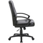 Lorell Chadwick Managerial Leather Mid-Back Chair (LLR60121) View Product Image