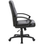 Lorell Chadwick Managerial Leather Mid-Back Chair (LLR60121) Product Image