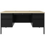 Lorell Fortress Maple Top Double-pedestal Desk (LLR60930) View Product Image