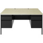 Lorell Fortress Maple Top Double-pedestal Desk (LLR60930) View Product Image