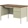 Lorell Fortress Series Oak Laminate Top Desk (LLR66947) View Product Image