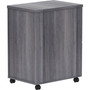 Lorell Weathered Charcoal Laminate Desking Pedestal - 2-Drawer (LLR69561) View Product Image