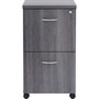 Lorell Weathered Charcoal Laminate Desking Pedestal - 2-Drawer (LLR69561) View Product Image