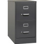 Lorell Fortress Series 26-1/2" Commercial-Grade Vertical File Cabinet - 15" Width x 26.5" Depth x 28.4" Height - 2 x Drawer(s) for File - Letter - Vertical - Drawer Extension, Security Lock, Label Holder, Pull Handle Product Image 