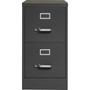 Lorell Fortress Series 26-1/2" Commercial-Grade Vertical File Cabinet - 15" Width x 26.5" Depth x 28.4" Height - 2 x Drawer(s) for File - Letter - Vertical - Drawer Extension, Security Lock, Label Holder, Pull Handle Product Image 