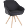 Lorell Natural Wood Legs Modern Guest Chair (LLR68564) View Product Image