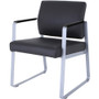 Lorell Guest Chair,Antimicrobial Vinyl,24-3/8"x19-1/4"x34-1/4",BKSR (LLR66996) View Product Image