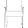 Lorell Guest Chair,Antimicrobial Vinyl,24-3/8"x19-1/4"x34-1/4",BKSR (LLR66996) View Product Image