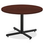 Lorell Round Invent Tabletop - Mahogany (LLR62578) View Product Image
