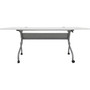 Lorell Training Table, 72"x23-3/5"x29-1/2", White/Silver (LLR60743) View Product Image