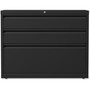 Lorell Lateral File Cabinet, 3-Drawer, 36"x18-5/8"x28", Black (LLR60929) View Product Image