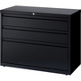 Lorell Lateral File Cabinet, 3-Drawer, 36"x18-5/8"x28", Black (LLR60929) View Product Image