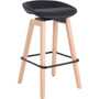 Lorell Modern Low-Back Stool - Low Back - Black Product Image 