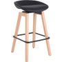 Lorell Modern Low-Back Stool - Low Back - Black Product Image 