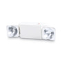 Tatco Swivel Head Twin Beam Emergency Lighting Unit, 12.75w x 4d x 5.5"h, White View Product Image