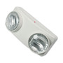 Tatco Swivel Head Twin Beam Emergency Lighting Unit, 12.75w x 4d x 5.5"h, White View Product Image