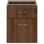 Lorell Essentials Series Walnut Hanging Pedestal - 2-Drawer (LLR69987) View Product Image